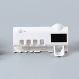Solar Powered Automatic Toothpaste Dispenser Toothbrush Holder with UV Steriliser Squeezers