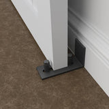 1X 8-Setting Ways Barn Door Floor Guide Adjustable Sliding Guide Flush Wall Mounted Stay Rollers