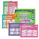Handwriting Practice Copybooks with Pens Reusable Grooved Books