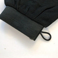 2Pcs Moroccan Exfoliating Gloves – 100 Percent Viscose Body Scrub Bath Mitts Black