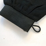 2Pcs Moroccan Exfoliating Gloves – 100 Percent Viscose Body Scrub Bath Mitts Black