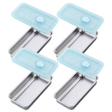 4Pcs Set Grab and Go Snack Containers Food Container for Lunch Snacks Dips Condiments Single-Compartment