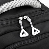 Solid Nylon Backpack Teenage Girls School Shoulder Bag Black