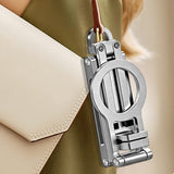 360 Degree Rotating Adjustable Aluminum Phone Tripod for Android iPhone 12 to 17 Silver