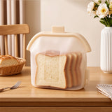Wide Mouth Stand Up Silicone Sealed Food Storage Bag for Kitchen Use Beige