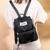 3-in-1 Anti-Theft Backpack for Women Men Convertible Handbag Travel Shoulder Bag Black