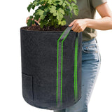 2Pcs 15 Gallon Potato Grow Bags with Unique Harvest Window & Visible Window