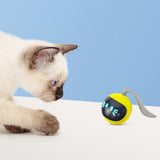 Electric Automatic Rolling Chase Ball Toy Interactive Cat Ball Toy Yellow