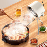 3-Speed Adjustable Range Hood with Tripod Stand USB Powered Desktop Range Hood for Indoor BBQ Camping Hot Pot White