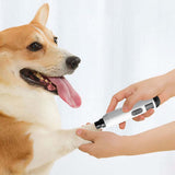 Upgraded 5-Speed Pet Nail Grinder with Led Light for Small Medium Large Dogs & Cats White