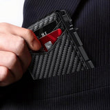 Slim RFID Protection Money Clip Wallet ID Credit Card Holder PU Leather Purse