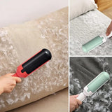 Pet Hair Remover Roller Reusable Pet Fur Remover for Couch Auto Seat Carpet Bedding Clothing White