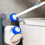 Toilet Bowl Cleaning Brush with 30 Replacement Cleaner Heads Toilet Cleaning Wand with Wall Mount Holder