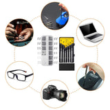 1100Pcs Set Eyeglasses Repair Kit Eyeglass Screws and 6 Pcs Precision Screwdriver Set for Glasses Jewelry Watch