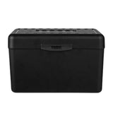 Document Organizer Box with Ruled Index Cards Set for Easy Organization of Notes Recipes Black