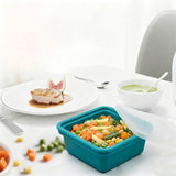 4Pcs Silicone Freezer Tray for Soup Ice Cubes with Lid for Meal Prep Style 2