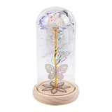 Eternal Rose Flower with LED Lights Christmas & Birthday Gift White