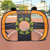 Pop Up Soccer Goal Net Portable Soccer Training Net Kit for Backyard Orange