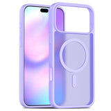 Magnetized MagSafe Phone Case – Shockproof Matte Protective Cover for iPhone 17 Pro Max and 17 Air Light Purple
