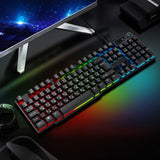 Gaming Keyboard and Mouse Set for PC Laptop Rainbow with RGB Backlight USB
