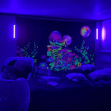 2 Pcs Black Light Bar for Fluorescent Tapestry Poster Body Paint Glow Party