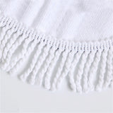 150cm Seahorse Round Beach Towel Microfiber Quick Dry Beach Blanket
