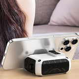 Compatible with Airpods Pro 3 Case Automatic Lock with with Carabiner Clip and Kickstand White