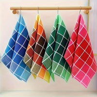 4PCS High Absorbent Kitchen Tea Towels – Polyester Cotton Eco-Friendly