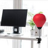 Desktop Punching Speed Ball with Clamp and Suction Cup Red