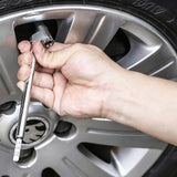 Mini Pencil Tire Pressure Gauge with Metal Nozzle Calibrated 10–120 PSI