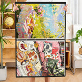 Extra Large Puzzle Storage Binder for 1000 Piece Puzzle Organizer with 24 Pages Holds Up to 48 Completed Puzzles