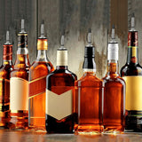 12Pcs Liquor Pour Spout With Dust Caps - Bottle Pourers for Alcohol Silver