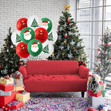 30Pcs Christmas Latex Balloons – Red Nose Reindeer Santa & Tree Party Decorations