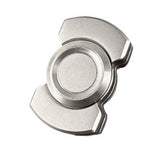3-in-1 Fidget Spinner Slider & Clicker Stress Relief Toy for Kids & Adults Silver