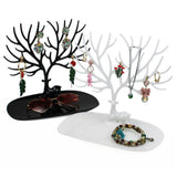 2Pcs Deer Tree Jewelry Display Organizer Necklace Earring Ring Stand Holder Show Rack
