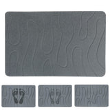 Non Slip Diatomaceous Earth Shower Mat Quick Drying for Bathroom Kitchen Style 1
