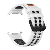 Silicone Watch Band Compatible With Samsung Galaxy Watch Ultra2 Ultra 2025 47mm White