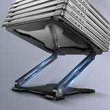 Adjustable Laptop Stand for Desk, Metal Foldable Laptop Riser Ventilated Cooling Lectern for Desk