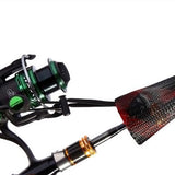 2Pcs Fishing Rod Socks with Elastic Strap Fishing Rod Sleeve - Red