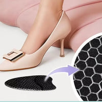 2 Pair of High Heel Comfort Pads Anti Slip Foot Cushion Women Heel Inserts Black