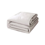 4 Pieces Set Summer Cool Feeling Bedding Set Air Conditioning Comfy Comforter Pillowcase Bed Sheet Light Grey