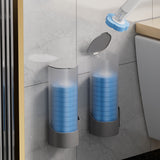 Toilet Brush Set with 18Pcs Replacement Sponge Heads for Toilet Sink Washbasin Grey