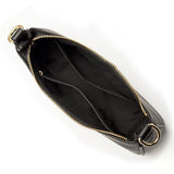 Shoulder Bag with Chain and Strap Design – Underarm Purse Handbag for Women Black
