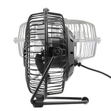USB Powerful Silent Desktop Fan Small Cooling Fan - 4 inch Black