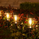 8 Pack Solar Outdoor Garden Pathway LED Night Lamps Waterproof Yard Landscape Lights