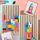 Giant Wooden Block Stacking Puzzle Montessori Educational Toy