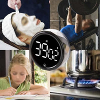 Digital Display Kitchen Timer Countdown Countup Cooking Alarm White