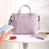 11L Large Insulated Lunch Bag – Thermal Lunch Box Leakproof Cooler Tote for Work Purple