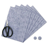 5Pcs Self Adhesive Furniture Protective Felt Pads for Scratch and Noise Protection Gray
