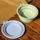 2-Pack Foldable Collapsible Pet Bowls for Dogs and Cats